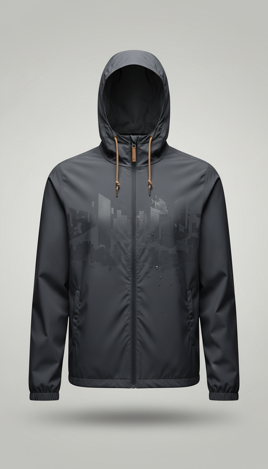 Windbreaker Jacket in Concrete Slate